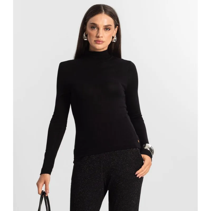 Blusa Manga Longa Vico Tricot Básica Endless Preto P