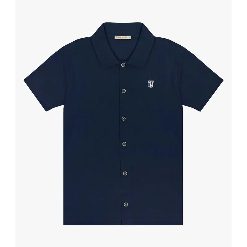 Camisa Infantil Menino Trick Nick Azul 14