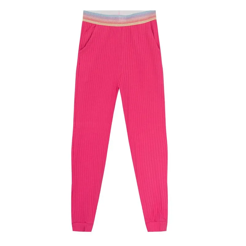 Calça Infantil Canelada Select Rosa 10