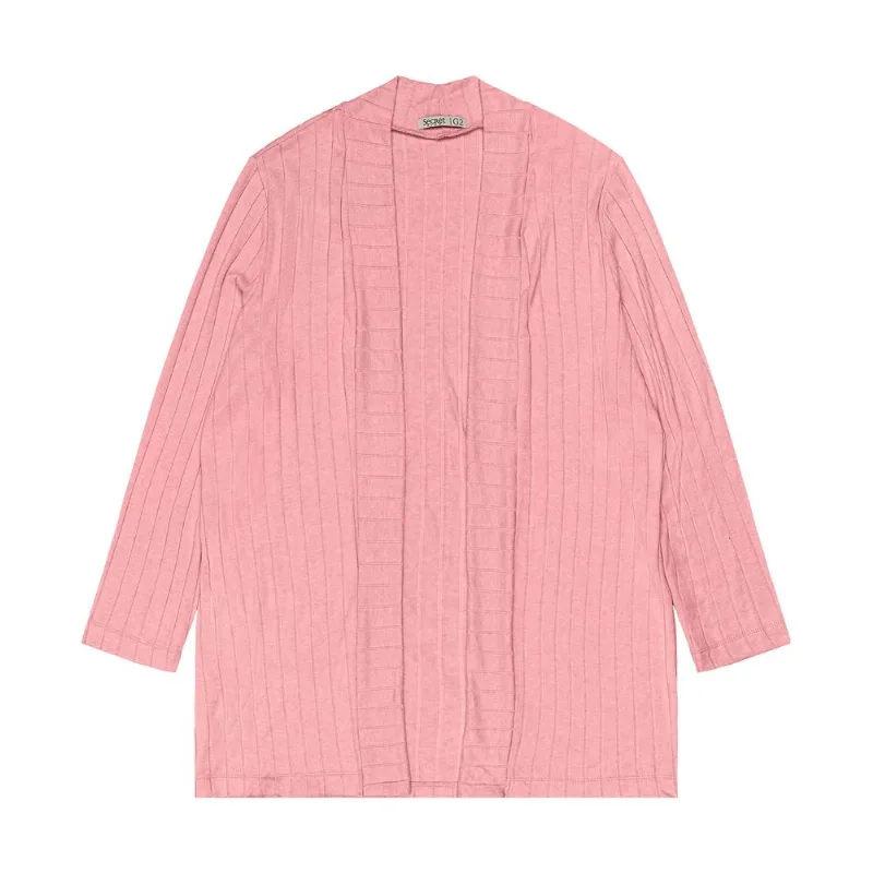 Cardigan Plus Size Feminino Secret Glam Rosa Plus G3