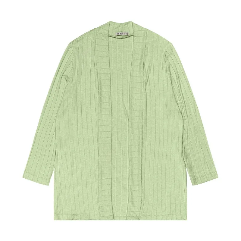 Cardigan Plus Size Feminino Secret Glam Verde Plus G3