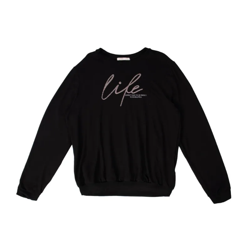 Blusão Feminino Secret Glam Plus Size Preto - G2