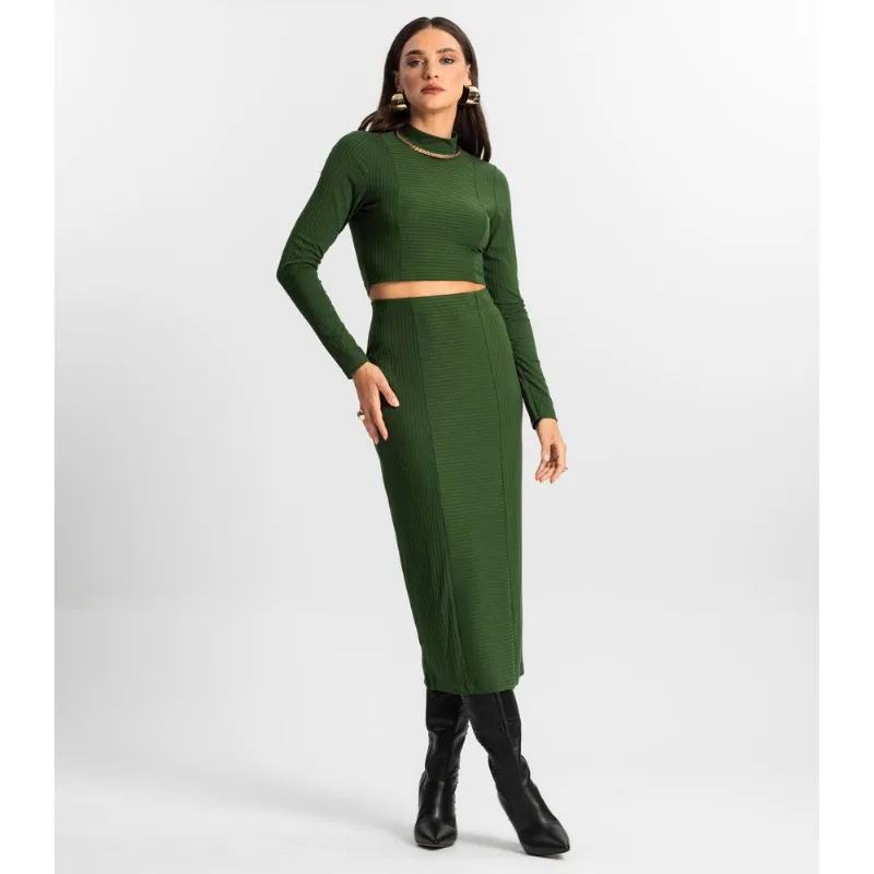 Conjunto de Blusa Com Saia Endless Verde GG