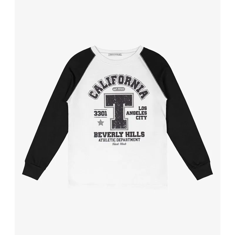 Camiseta Infantil Manga Longa Trick Nick Preto 4