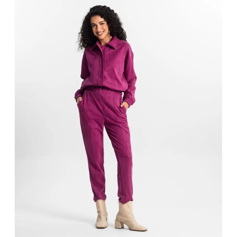 Calça Feminina Em Suede Rovitex Roxo G
