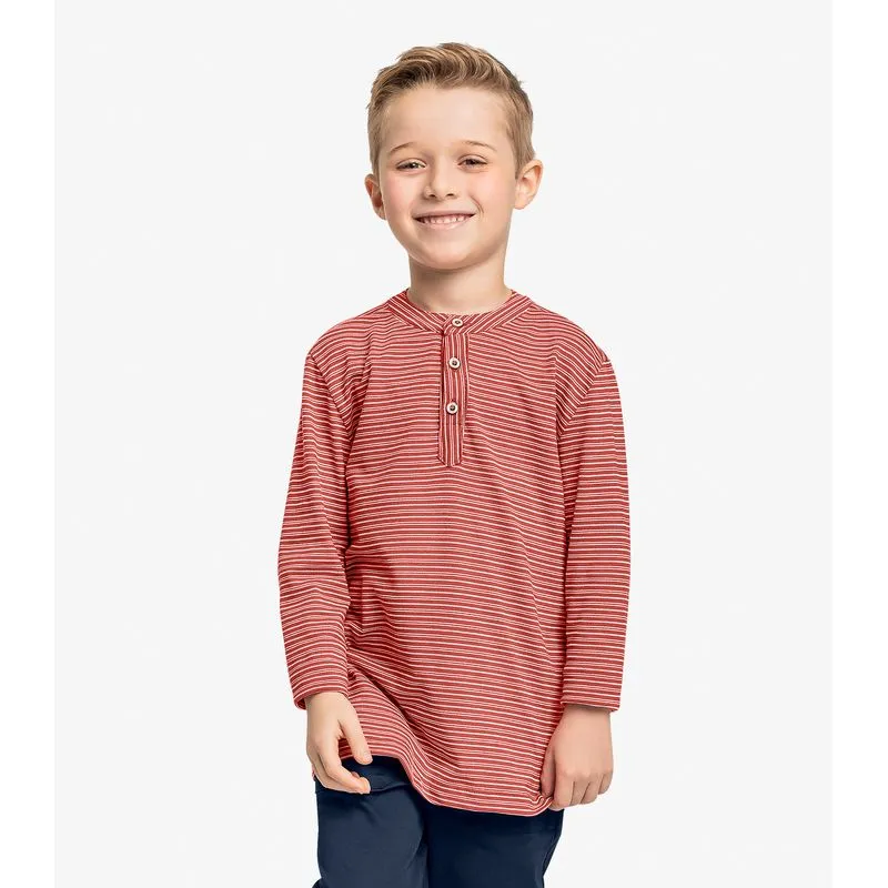 Camiseta Infantil Menino Manga Longa Trick Nick Laranja 8