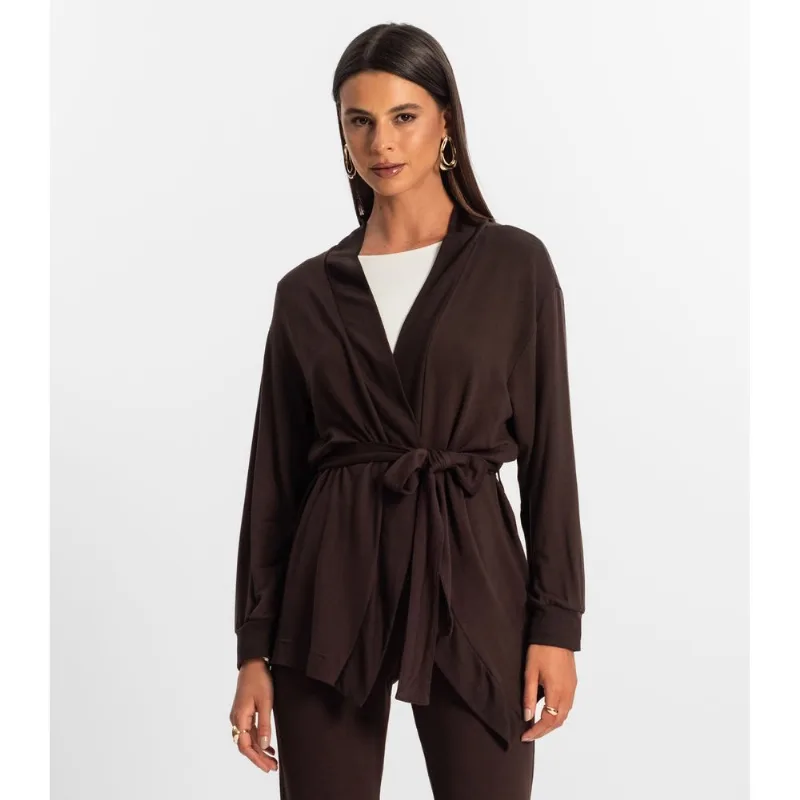 Cardigan Feminino Rovitex Marrom G