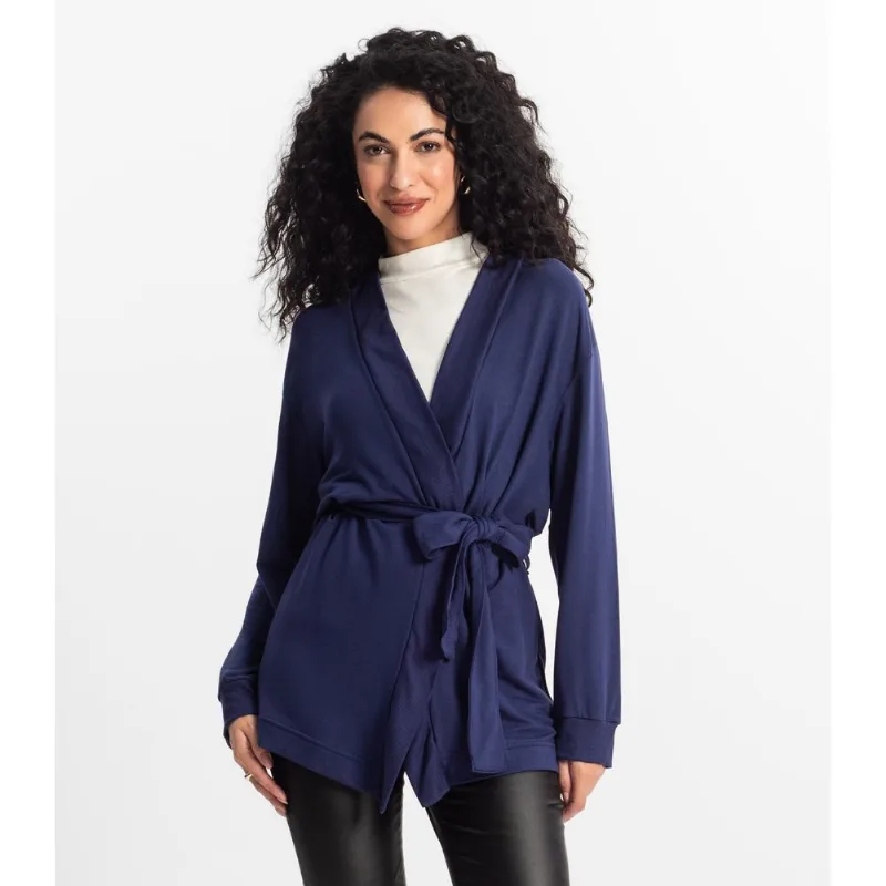 Cardigan Feminino Rovitex Azul GG