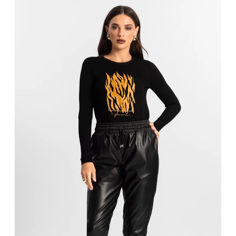 Blusa Manga Longa Endless Preto M