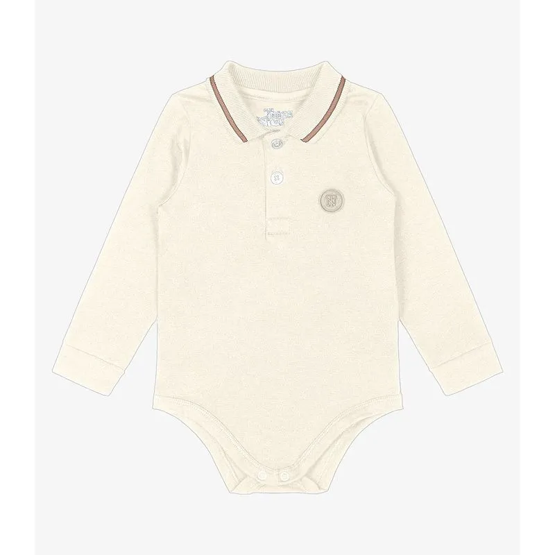 Body Polo Infantil Trick Nick Bege Gg