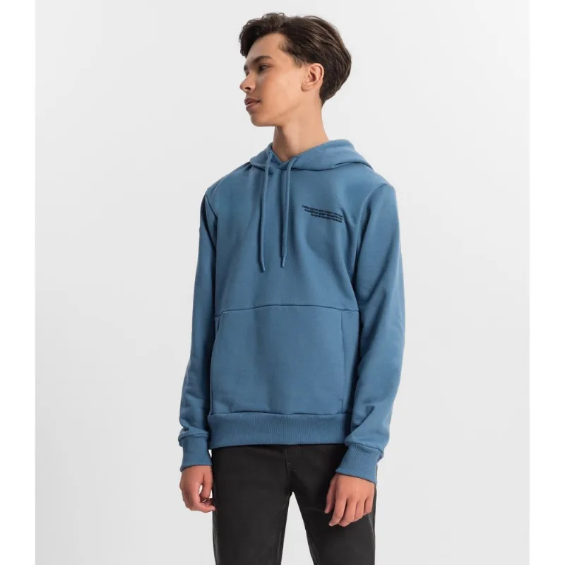 Moletom Juvenil Masculino Com Capuz Minty Azul 18