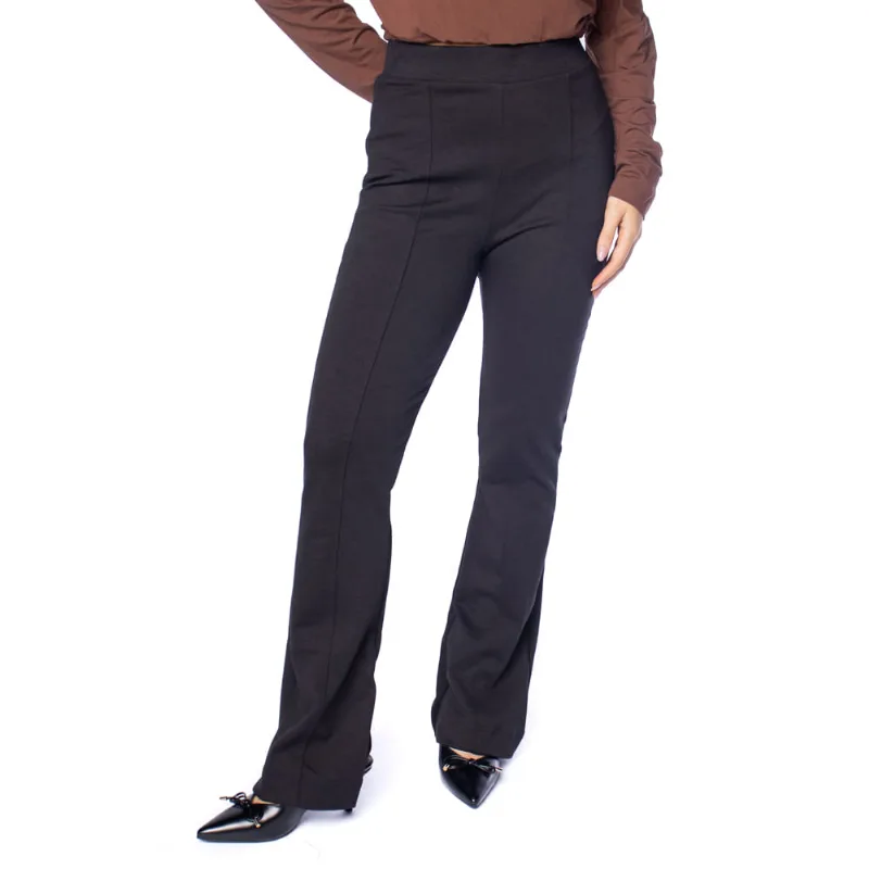 Calça Feminina Rovitex Flare de Malha Preto - M