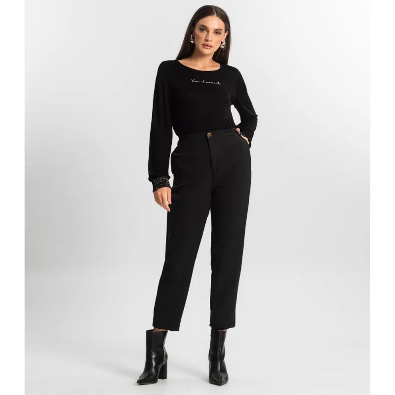 Calça Feminina Alfaiate Endless Preto GG