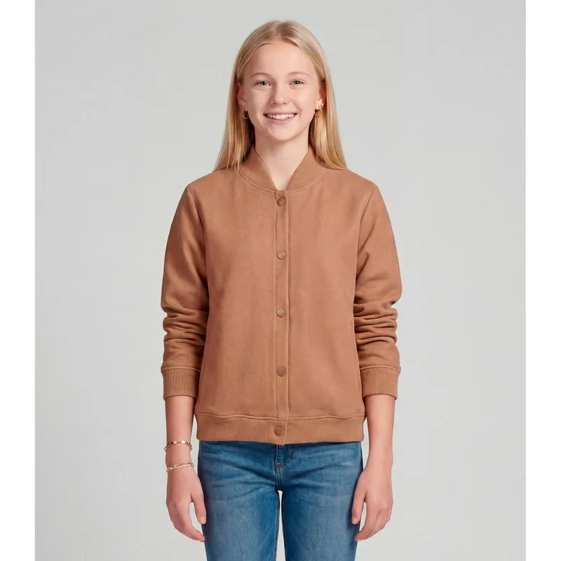 Casaco Juvenil Feminino Material Sintético Minty Marrom 20