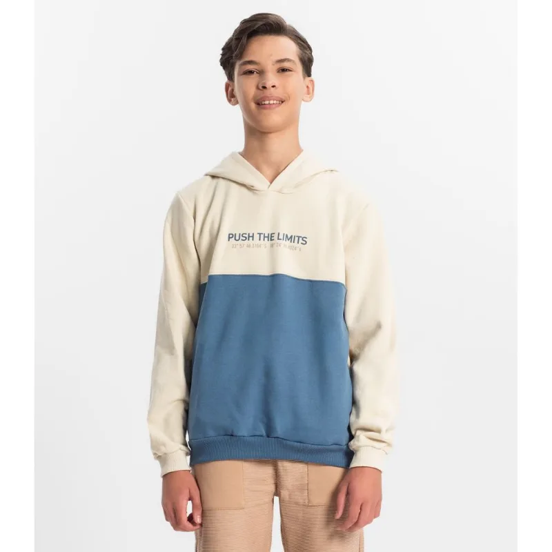 Moletom Juvenil Menino Com Capuz Minty Bege 18
