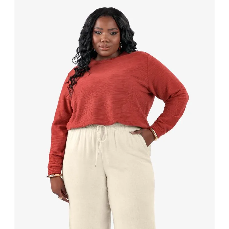 Blusão Feminino Malhão Plus Size Secret Glam Marrom Plus G4