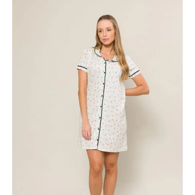 Camisola Adulto Feminino Disney Evanilda Verde G