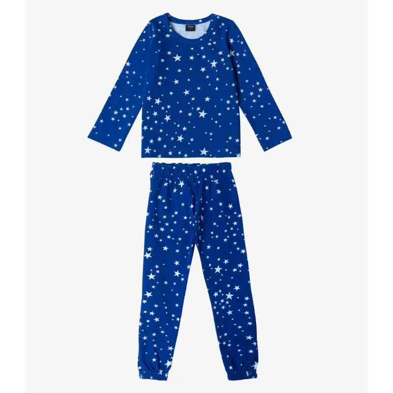 Pijama Infantil Menina Estampado Select Azul 8
