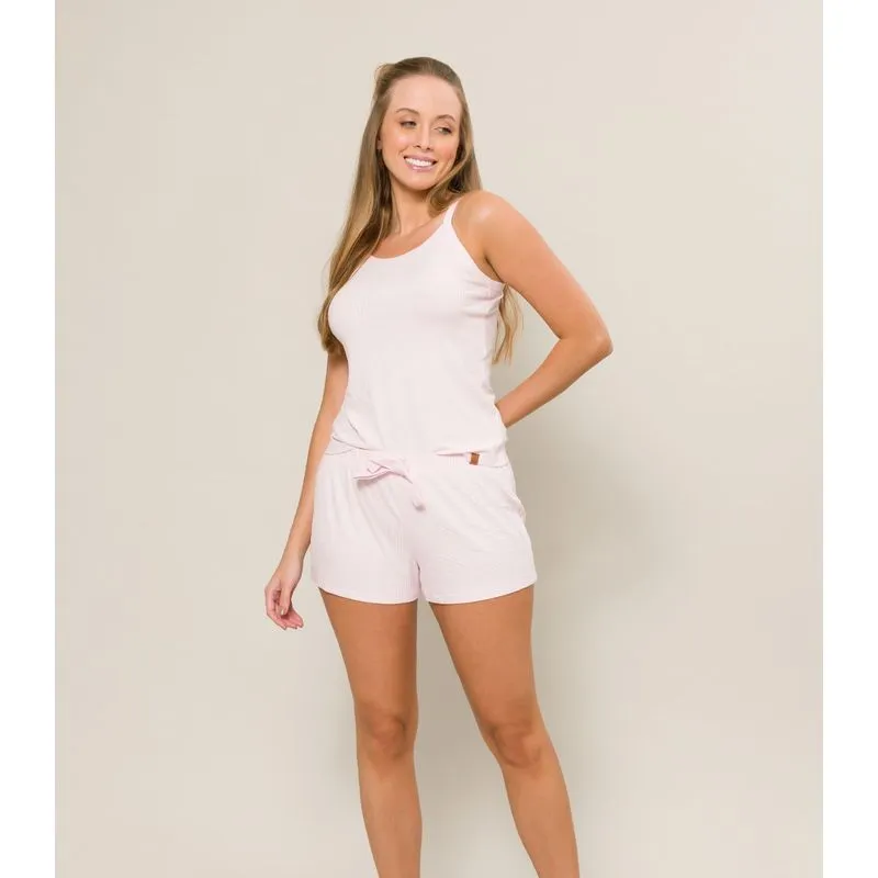 Blusa Pijama Adulto Feminina Evanilda Rosa Gg