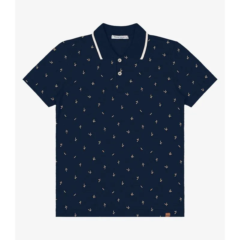 Polo Infantil Menino Trick Nick Azul 10
