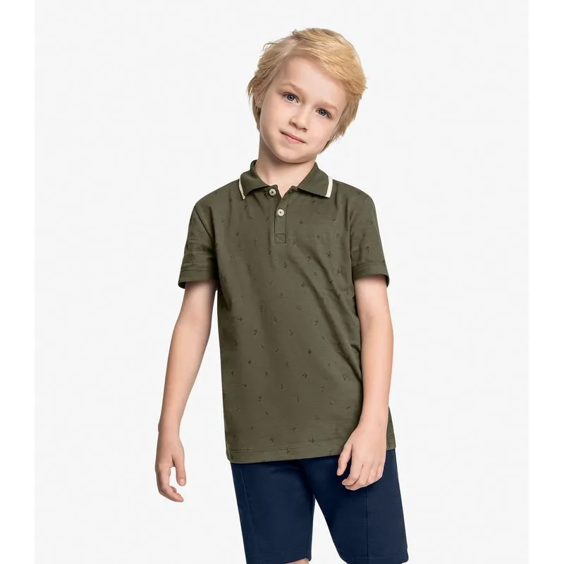 Polo Infantil Menino Trick Nick Verde 10