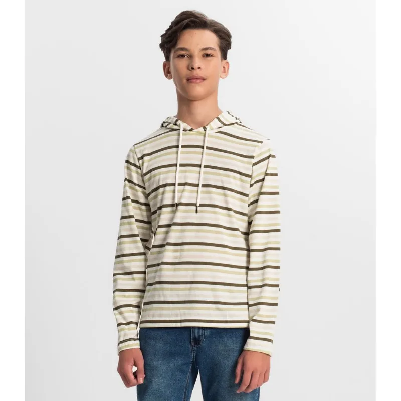 Camiseta Juvenil Menino Listrada Minty Verde 16