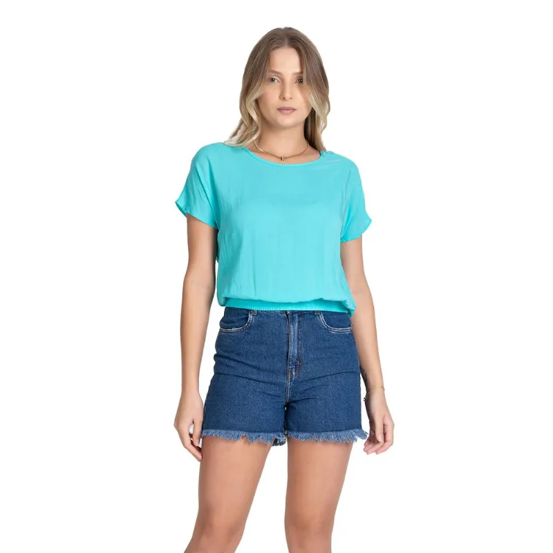 Blusa Feminina manga curta Infinita Cor Sortida GG