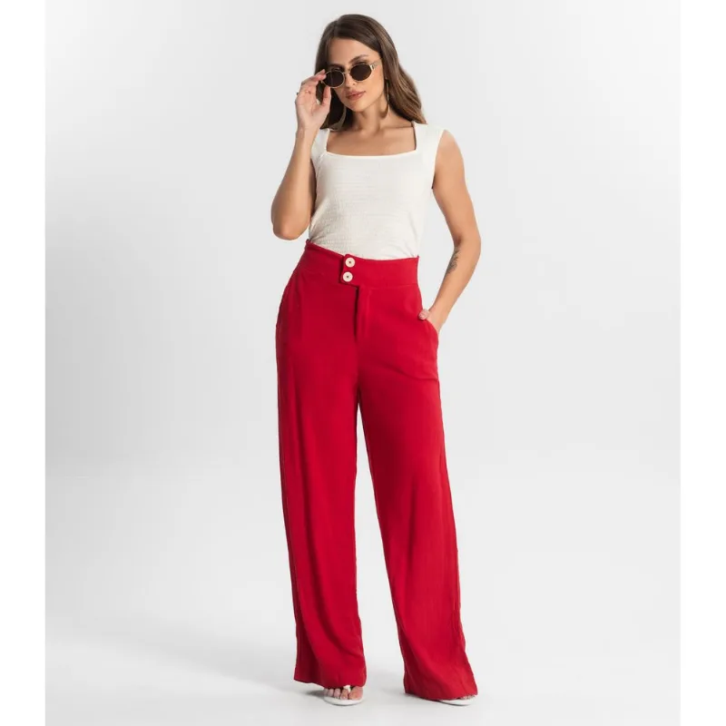 Calça Feminina Linho Strong Endless Vermelho P