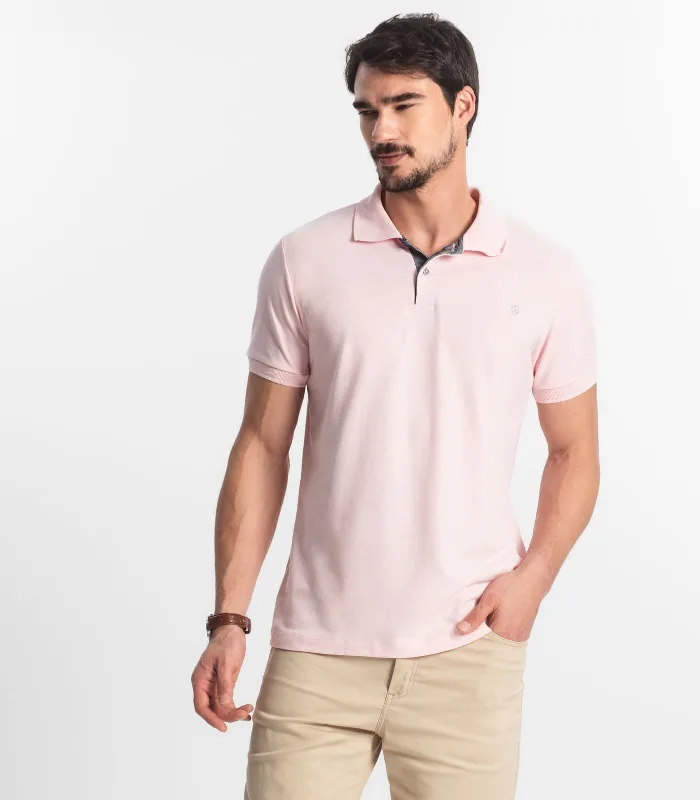 Polo Masculina Básica Diametro Rosa G