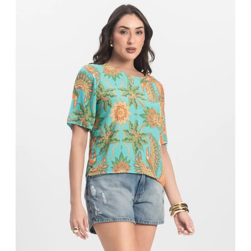 Blusa Feminina Infinita Cor Azul M