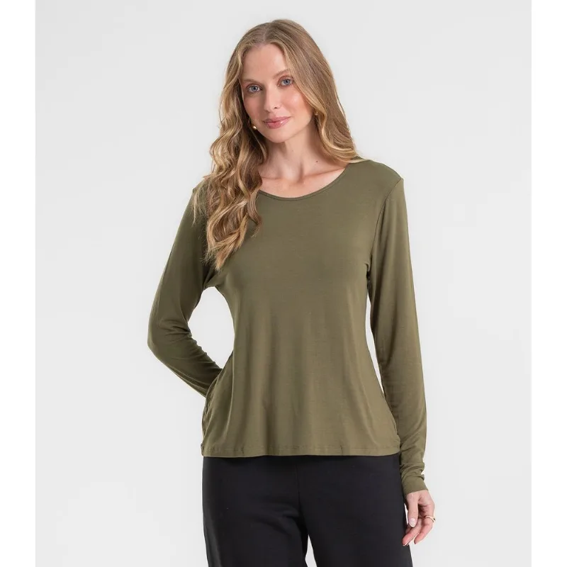 Blusa Feminina Manga Longa Rovitex Verde GG
