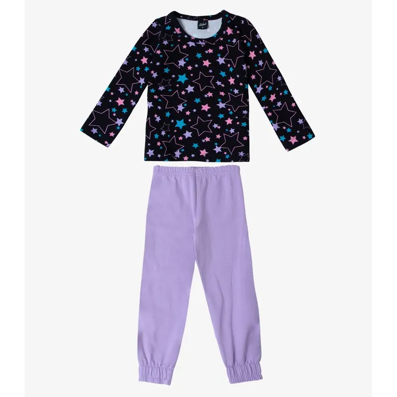 Pijama Infantil Feminino Molecotton Select Roxo 2