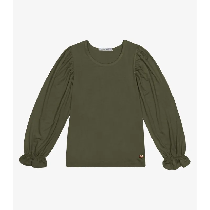 Blusa Infantil Manga Longa Trick Nick Verde 4