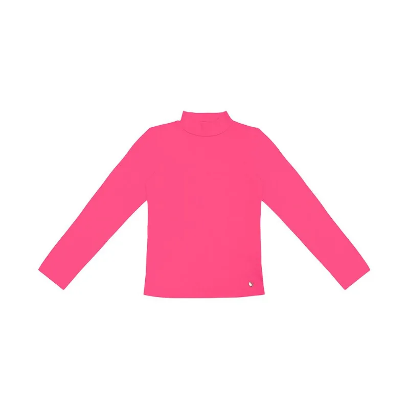 Blusa Feminina Cotton Gola Alta Básica Rovitex Rosa GG