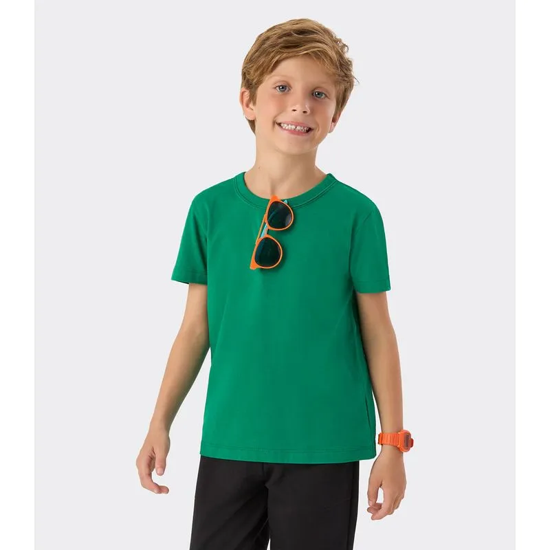 Camiseta Infantil Masculina Básica Rovi Kids Verde 4