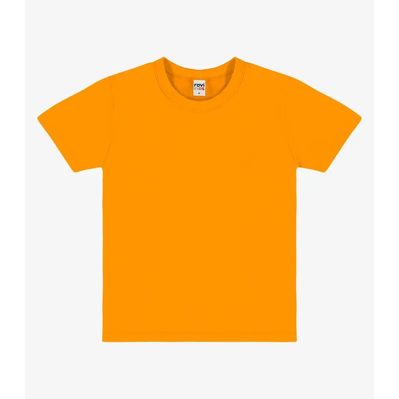Camiseta Infantil Masculina Básica Rovi Kids Amarelo 12