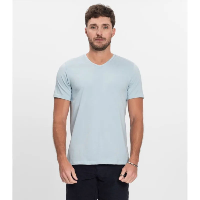 Camiseta Cotton Leve Masculina Diametro Azul P