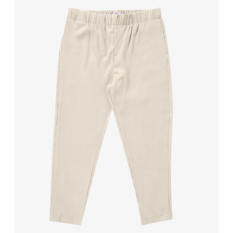 Calça Tecido Favo Plus Size Secret Glam Bege Plus G3