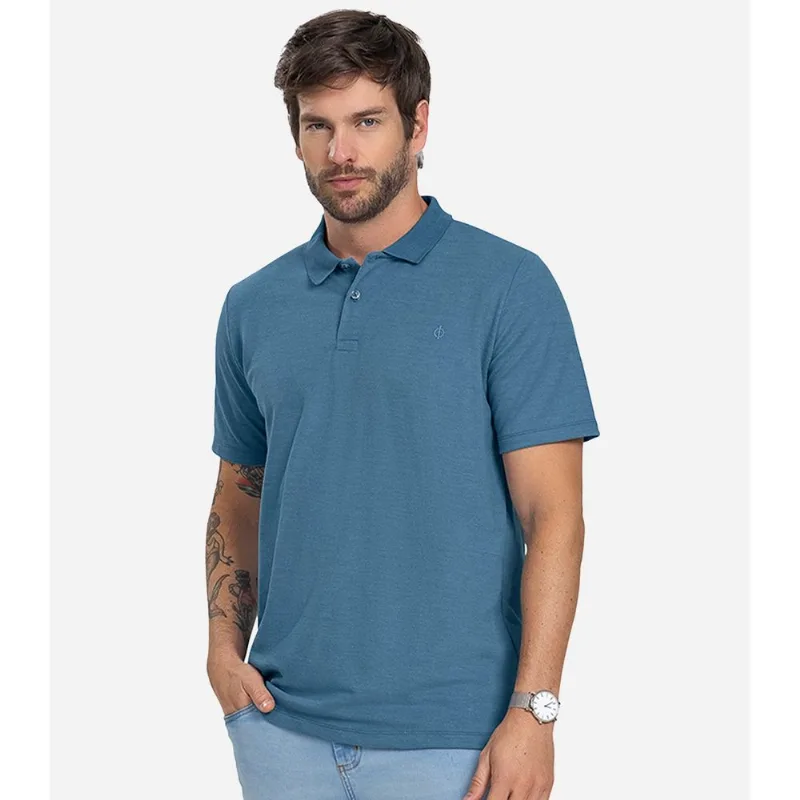 Polo Básica Masculina Diametro Azul GG