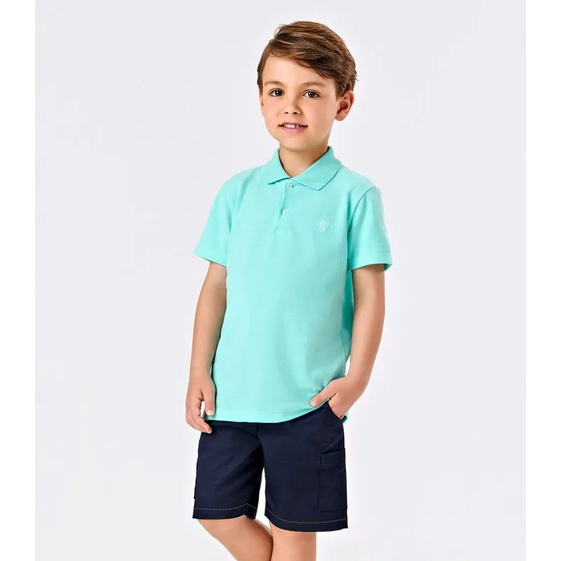 Bermuda Infantil Molecotton Denim Trick Nick Azul 6