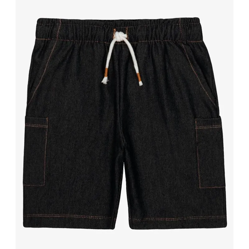 Bermuda Infantil Molecotton Denim Trick Nick Preto 4