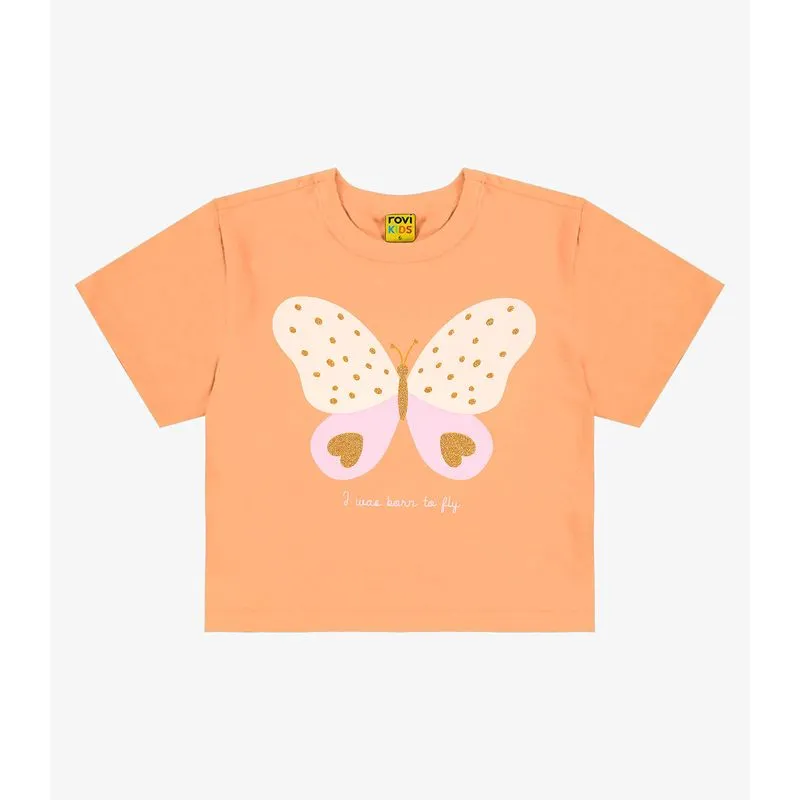 Blusa Feminina Infantil Rovi Kids Laranja 8