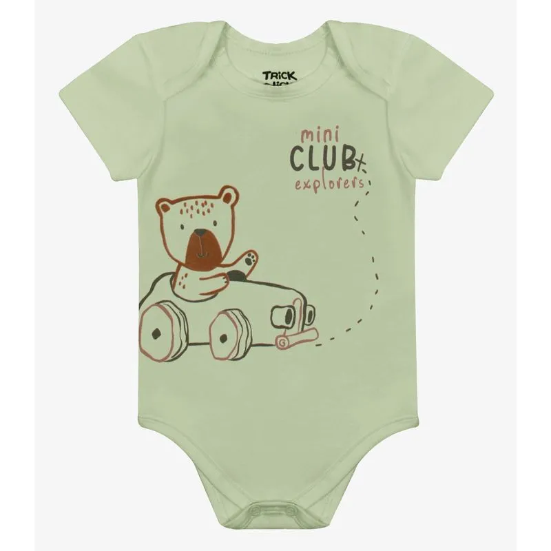 Body Infantil Cotton Trick Nick Verde M