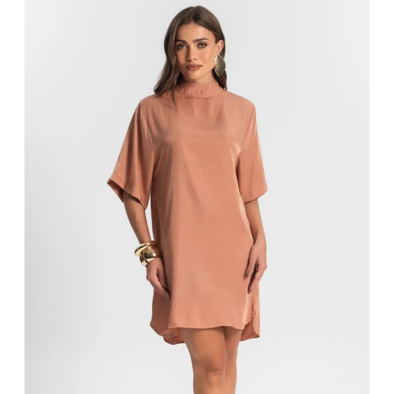 Vestido Curto Feminino Endless Marrom GG