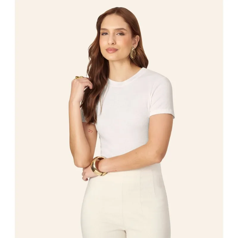 Blusa Feminina Em Ribana Endless Bege GG