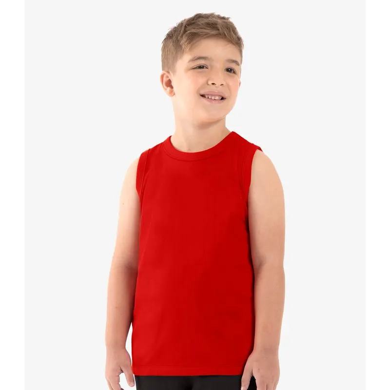 Regata Básica Infantil Masculina Rovi Kids Laranja 6