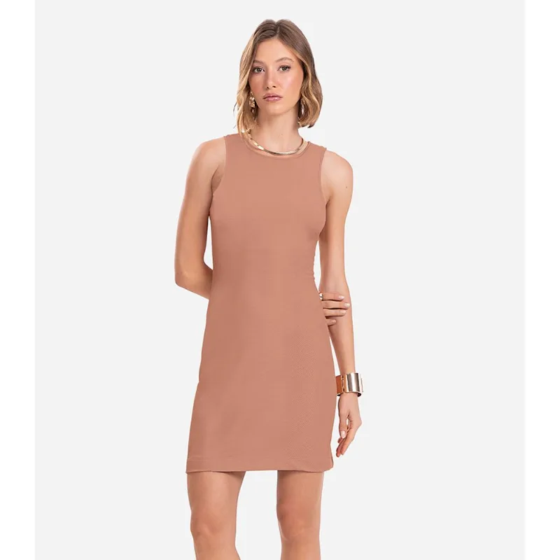 Vestido Curto Endless Marrom GG