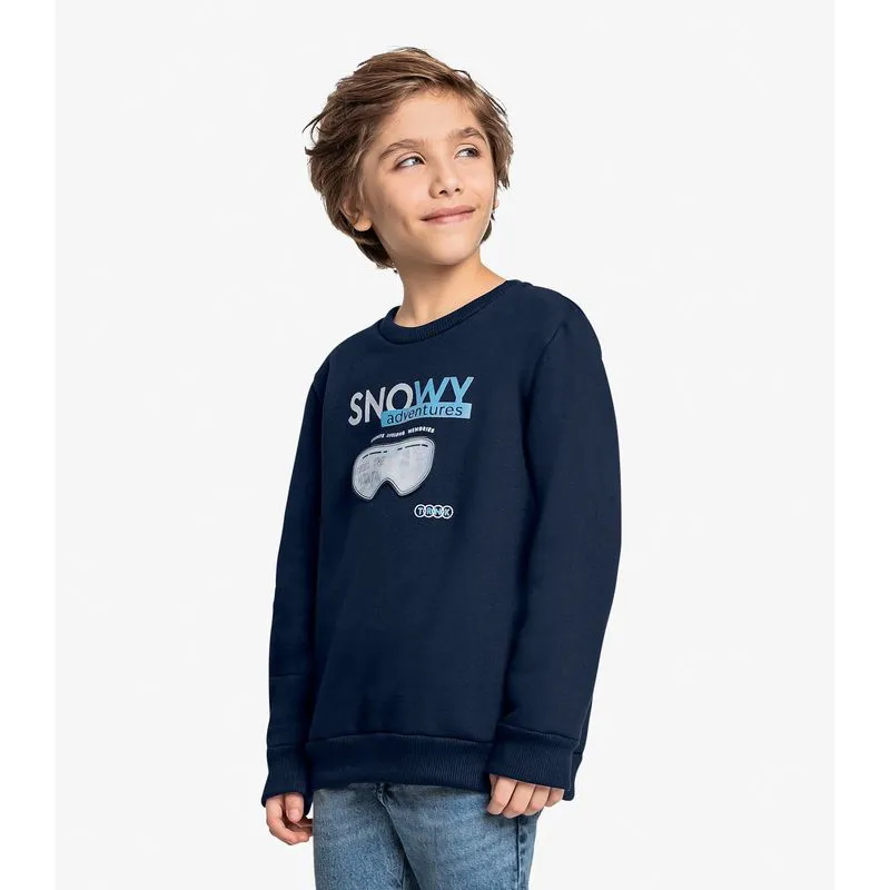 Conjunto Moletom Com Calça Jeans Trick Nick Azul 12