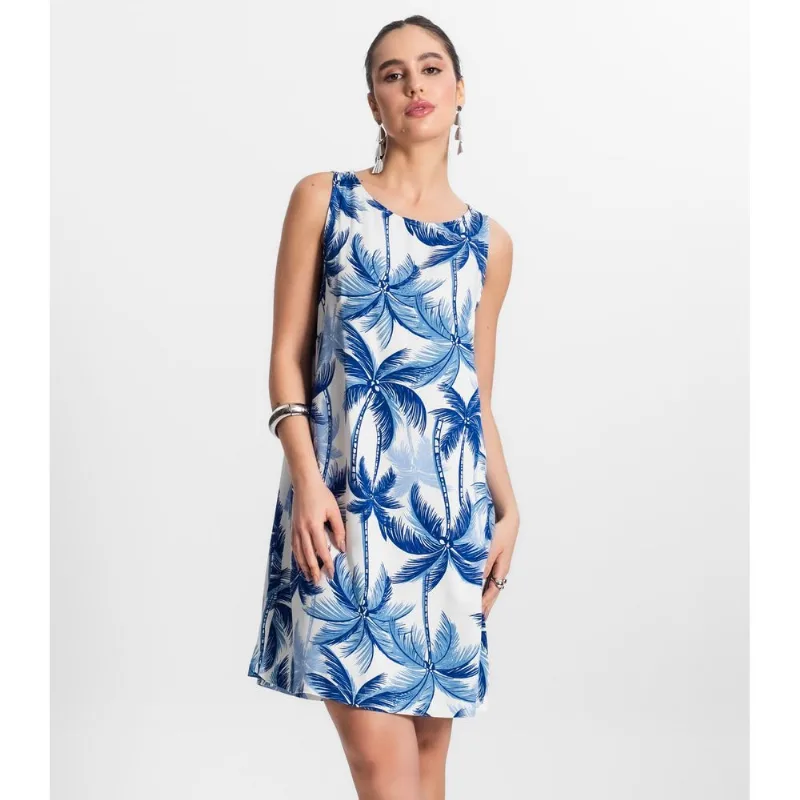 Vestido Feminino Curto De Viscose Select Azul M