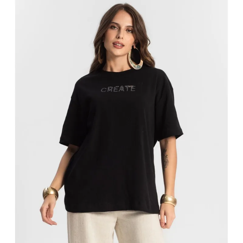 Camiseta Feminina Endless Preto GG